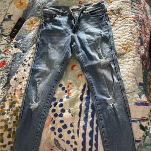 GAP Light Blue Distressed Skinny Jeans